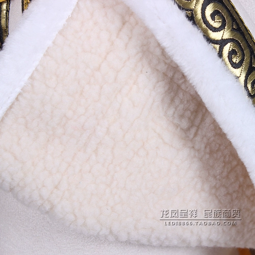 Детский зимний бархатный этнический костюм для мальчиков, увеличенная толщина, детская одежда