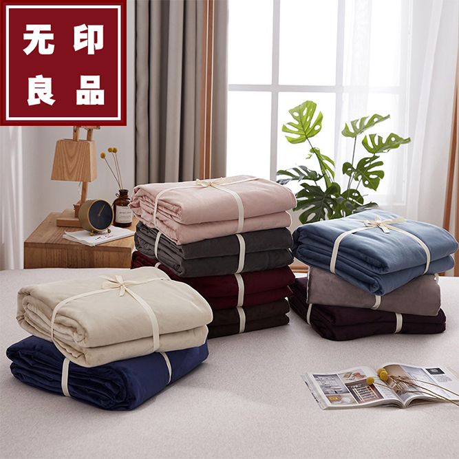 Unstamped Good Antistatic Autumn Winter Thickened Warm velvet 200 * 230m Double quilt cover with cover pillowcase