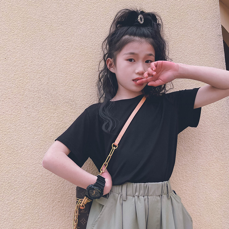 Cold bridesmaids customised male and female children Modale Nets pure Thunder T-shirt Leisure 100 hitch base Blouse Parenting