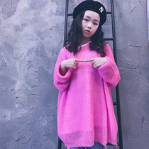 Cold bridesmaids custom girls autumn and winter style sweater 100 hitchhiking hooded sweatshirt loose blouses for casual parent-child