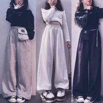 Cold Grand Lady Custom Men and Women Childrens Pure Cotton Sports Pants Street Dance Performance Out of the school uniform Tightness Waist Long Pants Parent-child