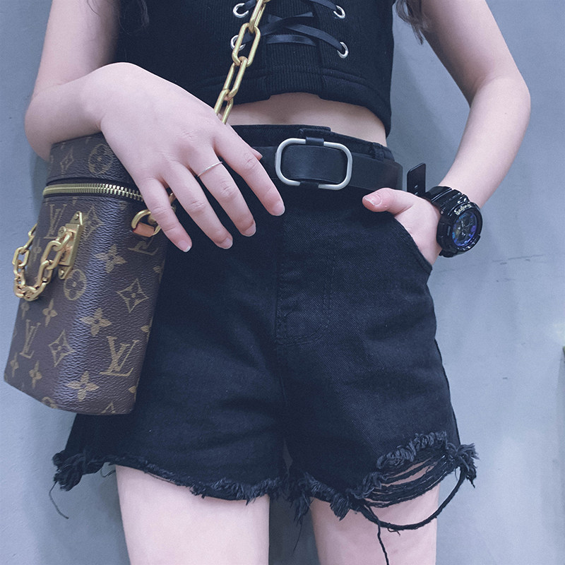 Cold Grand Lady Custom Girls Summer 100 hitch Jeans Shorts Tight Waist Casual Hot Pants Breaking Down Pants Parent-child