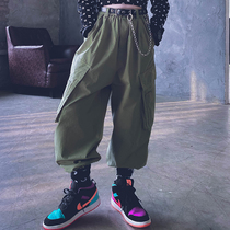 Cold Grand Lady Custom Men and Women Childrens Autumn Winter Pure Cotton Clothing Pants Casual Street Dance Performance Loose Athletic Pants Parent-child