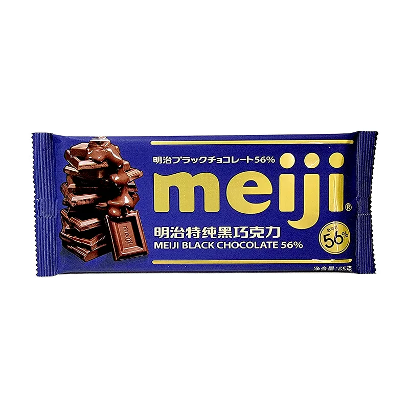 Шоколад Meiji объем 65 г молочный шоколад 56% чистый черный шоколад закуска