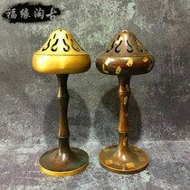 Pure copper Boshan furnace antique copper aromatherapy household incense burner home pan incense stove Incense Road supplies Tower incense burner incense machine