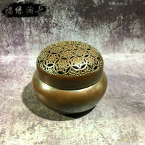 Retro pure copper mini hand warmer incense burner incense oven Incense Road incense burner 8*5 5CM