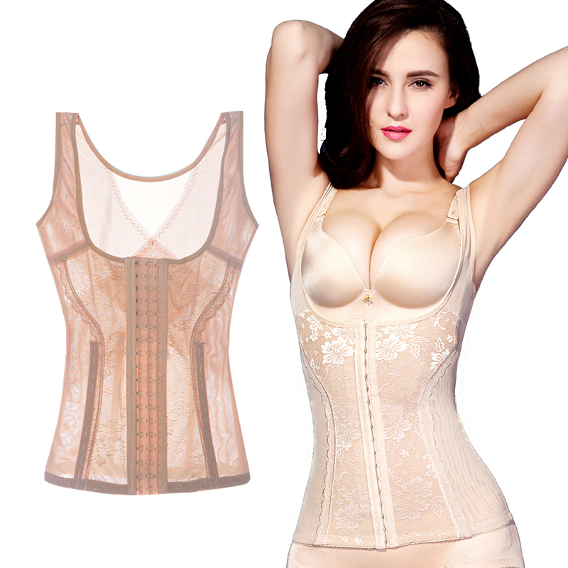 Enhanced Button-Up Shapewear Top for Women, Tummy Control, Waist Shaping Vest, Bust Support, Body Shaping, Separate Waist Cincher, Shaping Vest