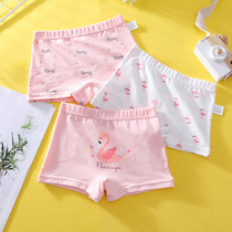  Girls  underwear 100% cotton flat angle pure cotton triangle four corners middle child 10 little girl pants pants 12 years old do not clip pp
