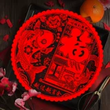 Электрические поделки из бумаги, стеклянная наклейка на стену, 2023, год кролика