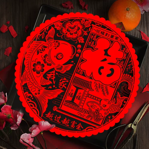 Электрические поделки из бумаги, стеклянная наклейка на стену, 2023, год кролика