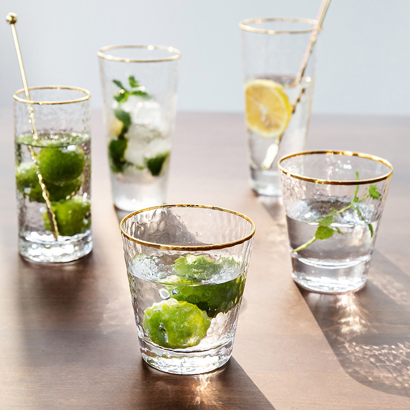 Milap Wind Things Nets Red Phnom Penh Hammered Glass Cups Water Cups Home Drinking Water Cups Kits Juice Cups Drink Cups