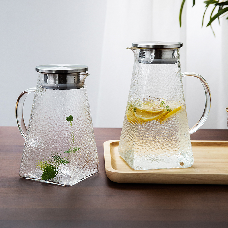 Mi Upright Wind Things Hammer cold water jug Home glass Kettle Juice Tank High Temperature Resistant Cool Water Jug Large Capacity Suit-Taobao