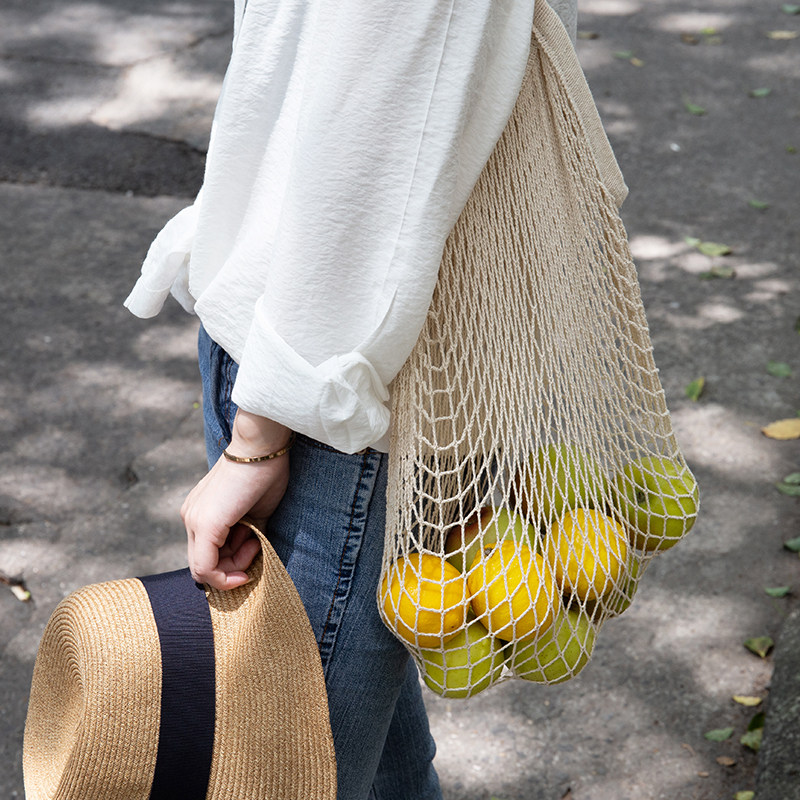 Mi Lifeng Things Net Red environmentally-friendly shopping bag hollowed-out mesh bag Handbags to prepare a net for a beach bag-Taobao