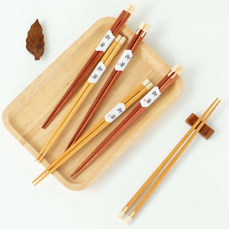 Mili Feng Simple Bamboo and Wood Picking Wood Chopsticks Household Utility Restaurant Non-Slide Creative Japanese Chopsticks Tip