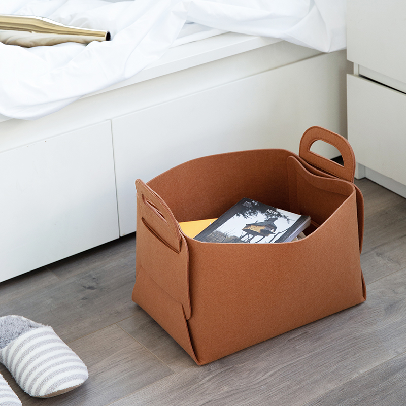 Mi Lifeng Things Ins Wind felt containing basket Home snacks Toy Debris Dirty Clothes Desktop containing basket