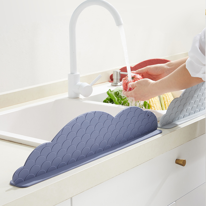 Mili Fengwu kitchen washbasin waterproof baffle sink countertop anti-splash water artifact water strip suction cup water baffle