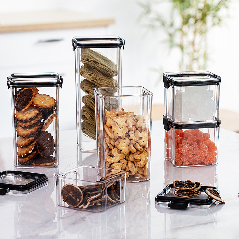 Milap Wind KITCHEN SEALED TANK FIVE GRAIN CEREALS CONTAINING TANK STORAGE TANK PLASTIC BOTTLE PLASTIC SUB TRANSPARENT FOOD CONTAINING BOX-TAOBAO