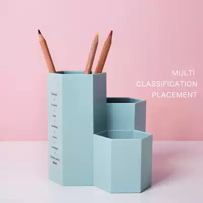 Mi Li Fengwu ins diamond creative pen holder Multi-function desktop storage bucket Decorative decoration makeup brush storage bucket