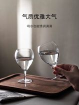 Mili style creative water drop glass champagne red wine glass crystal goblet dessert juice glass wine glass