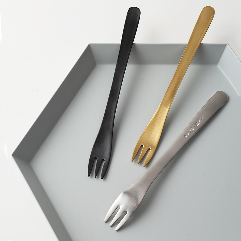 Mi Standers Creative Minimalist Stainless Steel Fruit Fork Cake Fork Home Sweet Fork Three Teeth Cute Little Fork-Taobao