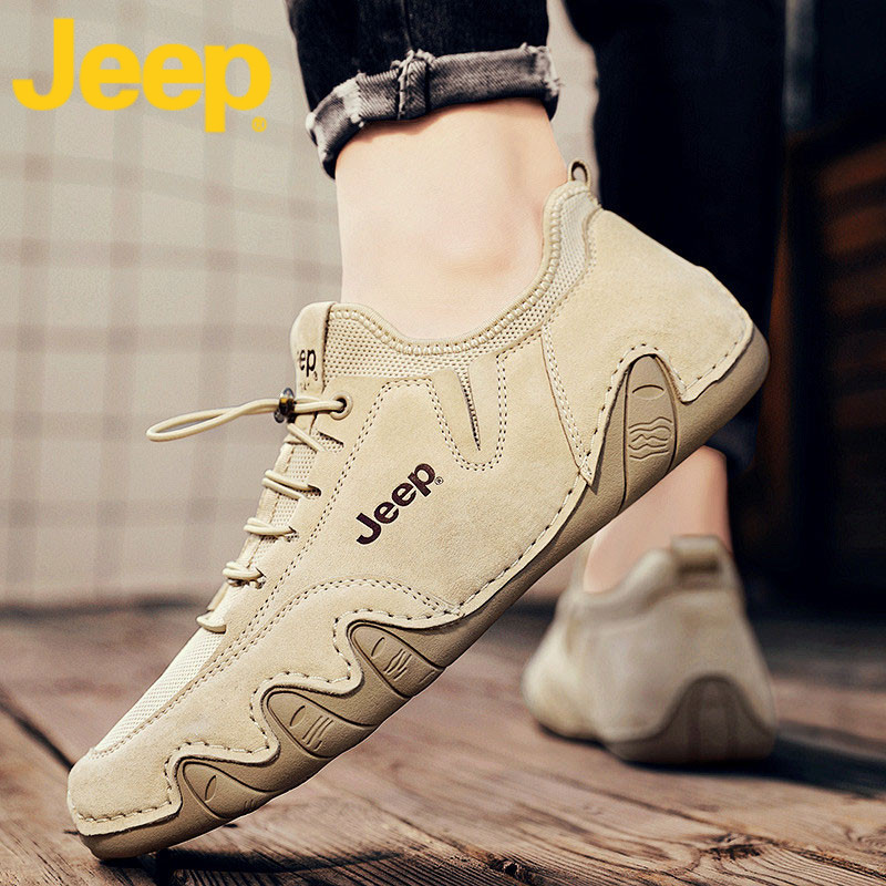 Jeep Casual Men's Shoes Summer 2026 New High-End Sports Breathable Loafers Men's Sneakers