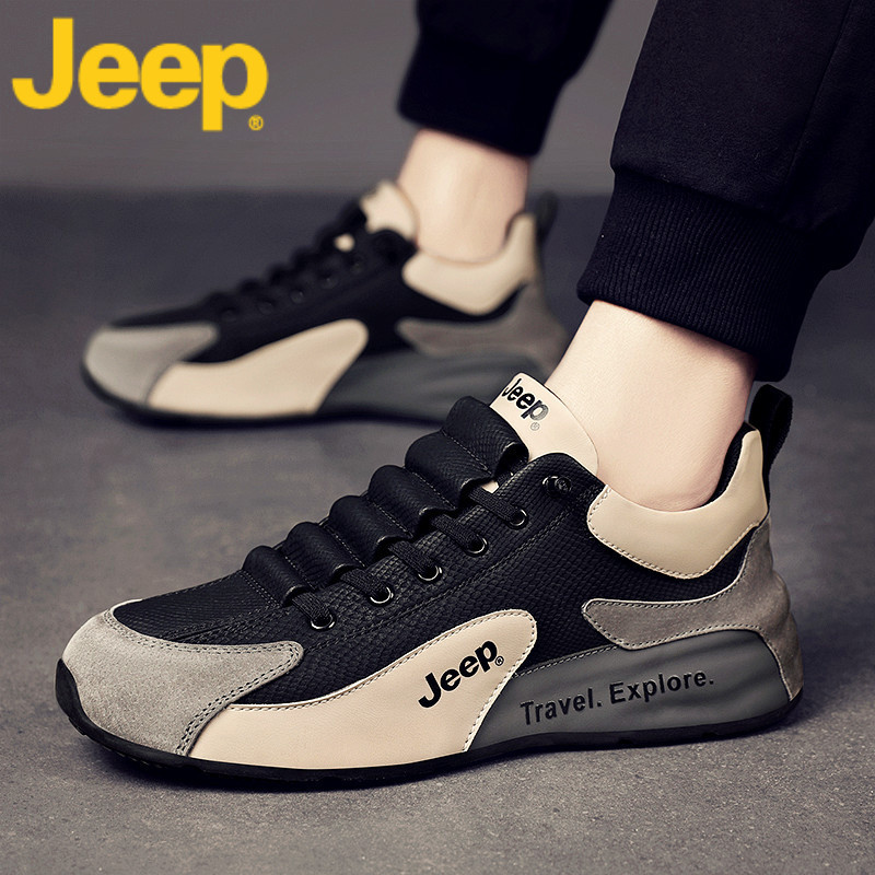 Jeep Men's Shoes 2026 New Autumn Model Official Authentic Casual Dad Sneakers for Men