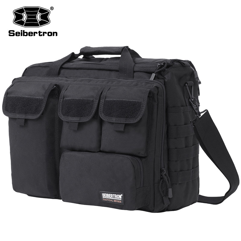 Cybertron military fan tactical one-shoulder laptop bag 15 6 inch handbag 17 3 business messenger bag MOLLE waterproof
