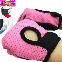 Girls bodybuilding gloves half-finger elastic breathable beautiful mesh fitness set horizontal bar dumbbell outdoor dynamic cycling