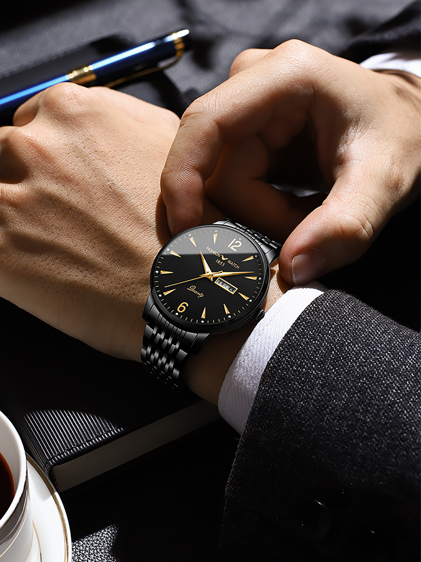 Fully Automatic Mechanical Watch for Men, Tourbillon, High-End Steel Strap, Business Casual, Waterproof, Luminous, Gift for Boyfriend