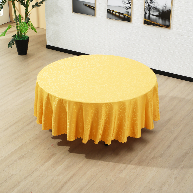 Set Making Hotel Table Table Cloth Large Round Table Hotel Table Cloth Dining Room Round Table Cloth Art Wedding Banquet Wedding Banquet