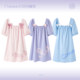 Leding Melody summer women's cute and sweet short-sleeved princess style pajamas dress cotton nightdress female summer home service