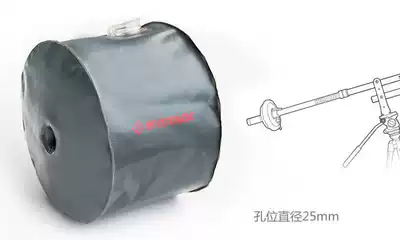 Imprinted water bag imprinted rocker arm weight 5KG round tube small rocker arm weight dumbbell piece counterweight water bag counterweight