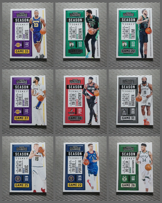 Le Brown 077 Letter Brother Various 20-21 Ball Ticket Base # 81-100 [Nba Star Card]