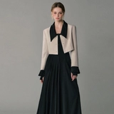 LKONE Оригинальный абрикосовый костюм, весенняя дизайнерская куртка, французский стиль, тренд сезона