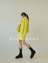ROEYWANG spring bv style knit top skirt A- line dress skirt coat sweater cardigan suit
