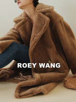 ROEYWANG2020 New M home teddy bear coat female profile granular alpaca wool wool fur coat fur one
