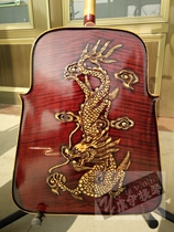 Full hand engraving Longfeng flower pattern dug plate Mongolian professional playing musical instrument Maretchen custom style