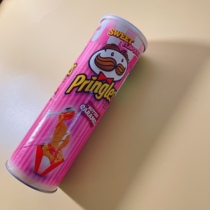 Canned potato chips pink aespa Zimin sour cream onion caramel cream tasting tasting guest butter Korea imported