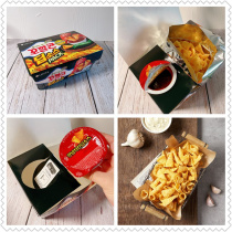 Crispy Horn Snacks Potato Chips Corn Chips Snacks Triangle Puffed Horn Tiger Tooth Crispy Crispy Box Casual