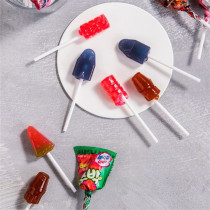 Lotte Loli Bo high-value lollipop cute candy snacks single root gluttonous lollipop strawberry flavor