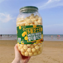 Multi-flavor cheese ball no brand VAT puffed food canned Korean snack food