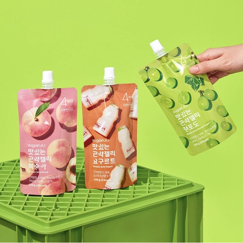 Одиночные цифры калорий!Южная Корея импортировал сахарлоло киви еда, замена еды, чтобы сосать желе фруктов