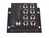 VCS20-8T 2nd floor 100 trillion 8 mouth M12 Type Non-network-type Industrial Ethernet Switch onboard IP60 Protection