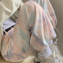 Fat sister mm size womens overalls autumn wear new 2021 loose high waist straight wide leg jeans thin