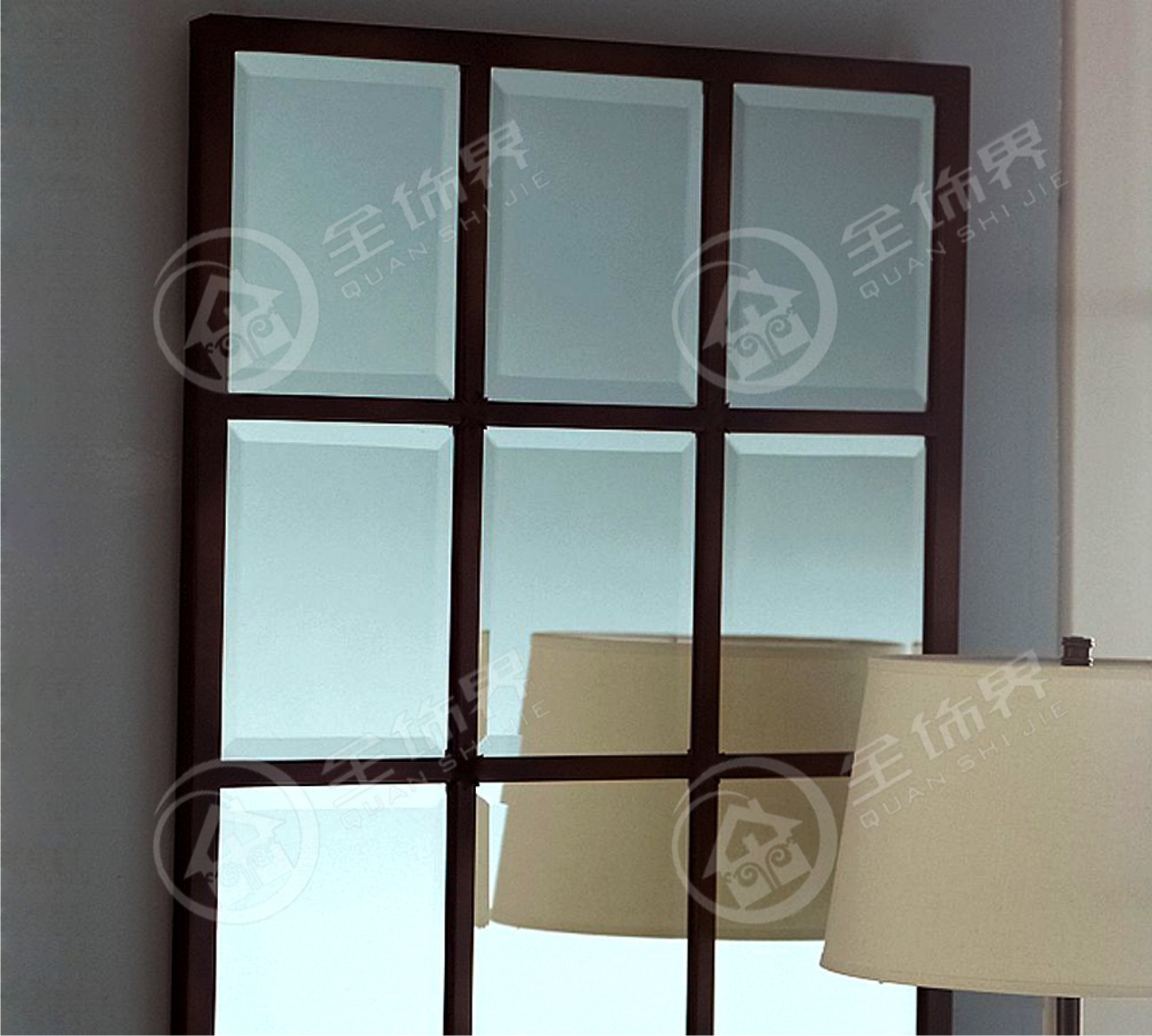 Châu Âu hộp bìa đẩy kéo mét hộp nhà hàng trang trí tường phòng khách sắt rèn Mỹ treo gương hiên trang trí gương - Cái hộp thùng gỗ sồi nhập khẩu