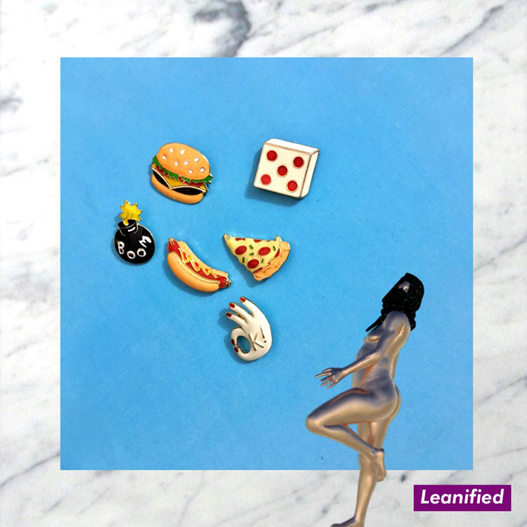 Delicious Western Food Gluttonous Food Great Meal Cute Chest Needle Cute Play  