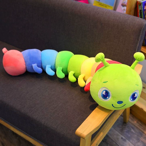 Плюшевая игрушка, детская подушка для сна, успокаивающая тряпичная кукла, гусеница