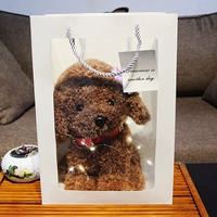 Коричневый+голова цветок случайный (кукла+сумочка+цветная лампа)