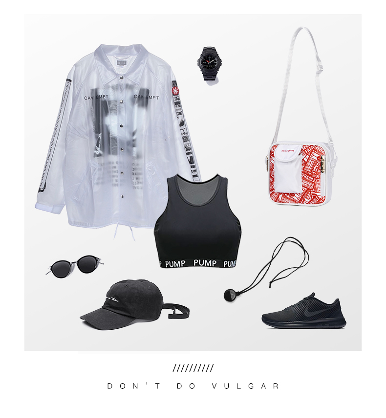 DRACONITE đường phố thời trang đường phố hip-hop cá tính xách tay nhỏ giản dị bag di túi nữ đeo chéo túi nam 12204 - Túi của con người túi da nam