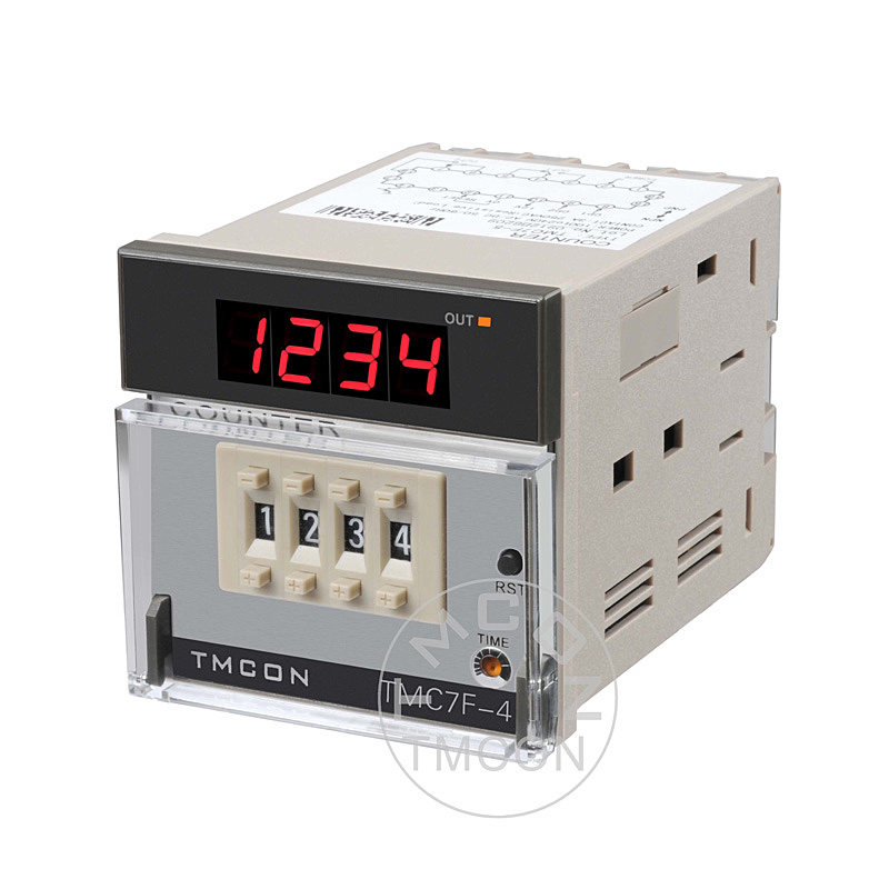 TMCON MAGNESIUM GRAMS TMC7F-4 electronic number display counter 4 bits dial code set DIN72X72mm-Taobao